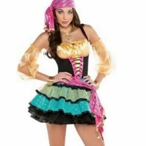 Sexy Adult Women’s Gypsy Halloween Costume M 8/10